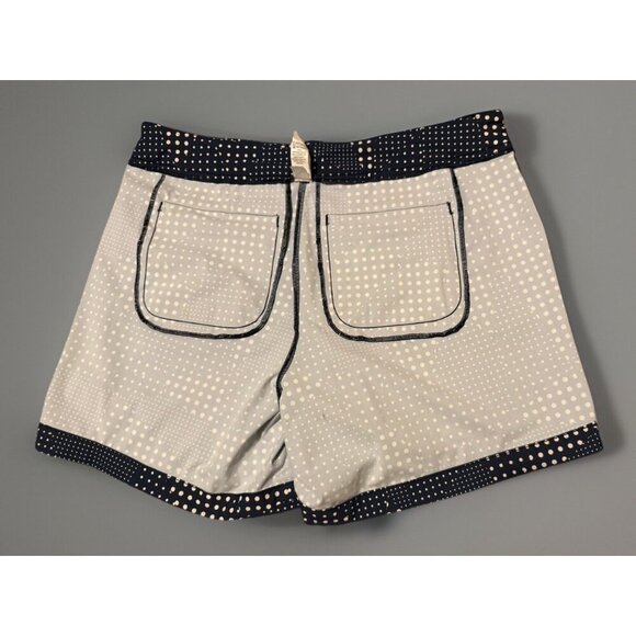 SPANX Women's Large Sunshine Shorts Blue Polka Dot 5.5”Inseam Pull On - Picture 5 of 7